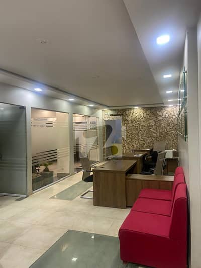 F-10 Markaz Most Luxurious Fully Furnished 1250 Sq Feet Corner Office For Sale .
