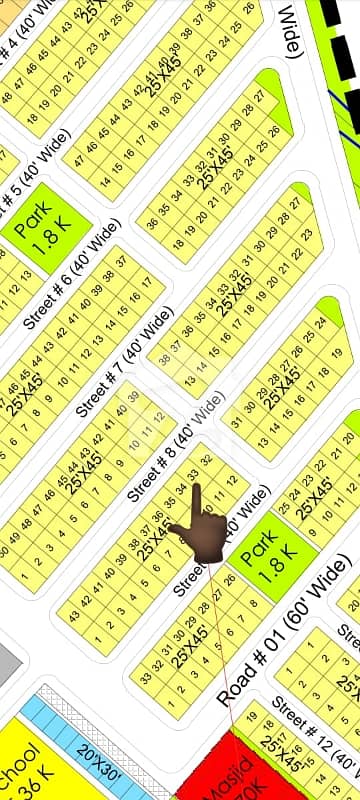 5 Marla All Dues Clear Second To Corner Near To Park Near To Main Boulevard Plot Available For Sale
