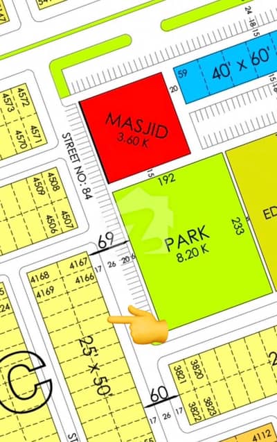Park Face Prime Location Plot for sale,69 feet road,Sunface,Margalla Face solid heighted land