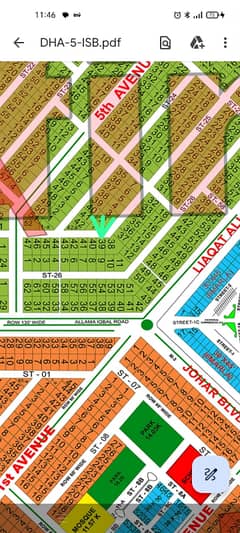 Top Rated Solid Land One Kanal For Sale In DHA 5 Sector A Street 25