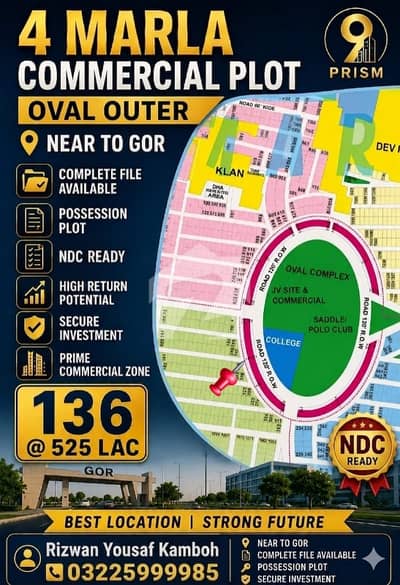 9 Prism 4 Marla Prime Oval Complex Commercial Investment Opportunity