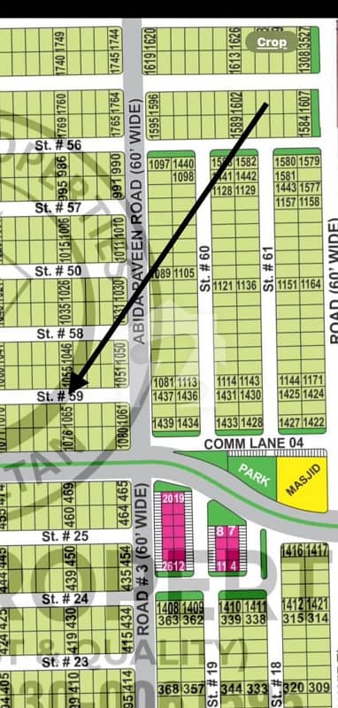 DHA Multan sector B1 10 Marla residential plot near to Park, Masjid and commercial.
