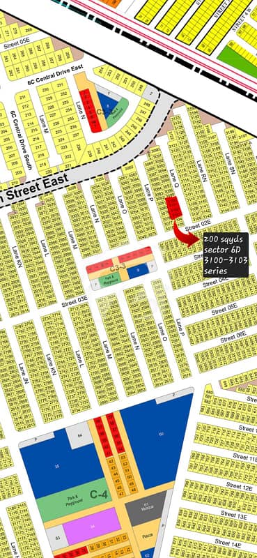 200 Sq. Yards Prime Residential Plot for Sale Sector 6D | DHA City Karachi