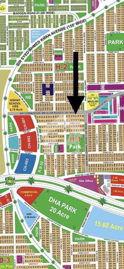80'Ft Road Prime Location Plot Available For Sale In DHA Multan