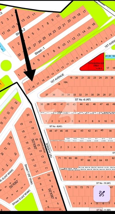 1 Kanal plot no 18.1st Avenue. Sector C. DHA 4. Rawalpindi