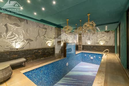 100% ORIGINAL ADD 1 KANAL FULLY FURNISHED FULL BASEMENT NEWLY STYLE TOP OF THE LINE ULTRA MODERN VILLA WITH INDOOR SWIMMING POOL PLUS LIFT AND HOME CENIMA FOR SALE IN DHA PHASE 6 NEAR TO DOLMEN MALL.
