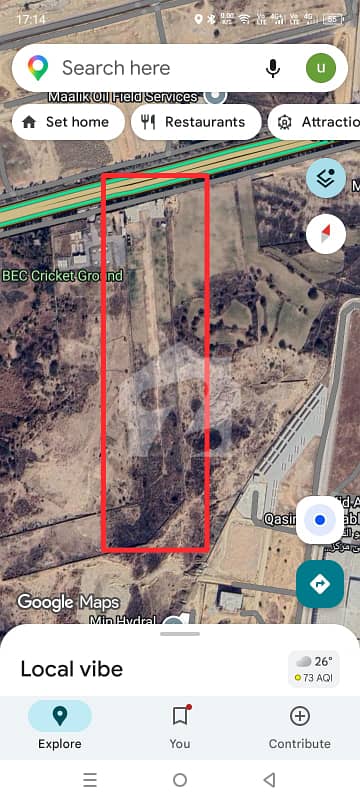 **100 Kanal Prime Compact Land For Sale Srinagar Highway, Islamabad**