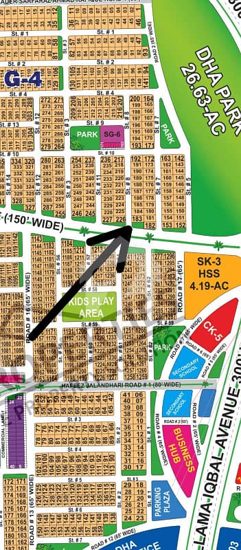 DHA Multan Sector G 150 Feet Road 1 Kanal Corner With Extra Land Residential Plot Near To Park, Masjid And Commercial. DHA Multan Sector G 150 Feet Road 1 Kanal Corner With Extra Land Residential Plot Near To Park, Masjid And Commercial.