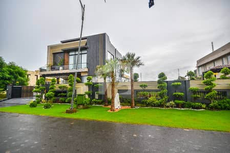 ONE KANAL LAWN ONE KANAL DESIGNER HOUSE FULL BASEMENT FULL FURNISHED WITH POOL IN DHA PHASE 5