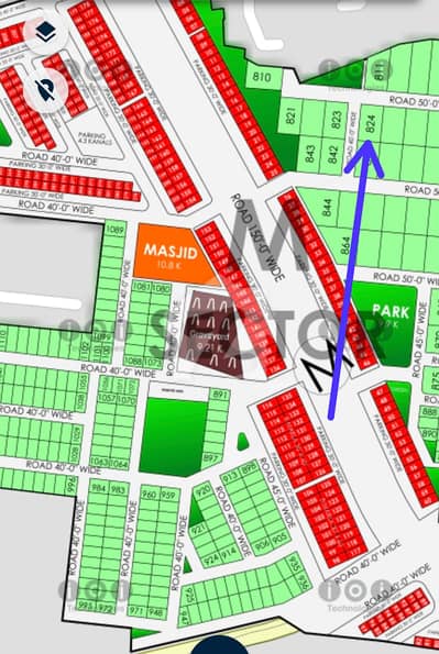 2 Kanal Residential Corner Plot Is For Sale In M Block Phase 5 DHA Lahore