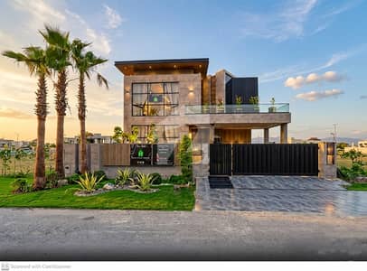 1 Kanal Top Quality Build Luxurious Beautiful Modern Design Villa With Basement 15 Kv Solar Installed For Sale In DHA Lahore Phase 7 Prime Location.