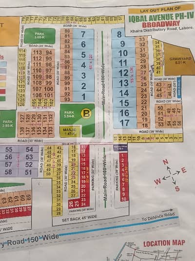 5 Marla plot for sale  Iqbal Avenue phase 4 Broadway near by IEP engineers town  prime lucation all faisalteis available  gated society