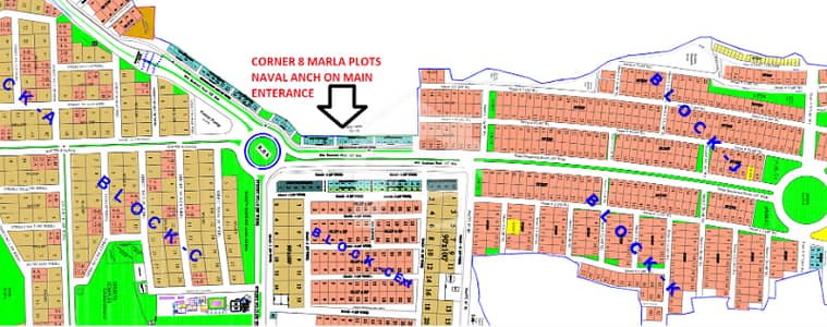 02 CORNER Premium 8 Marla Plot at the Entrance of Naval Anchorage Limited Time Opportunity