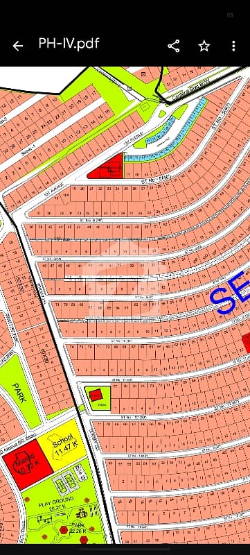 Sector C street no8 South face Plot available for sale
