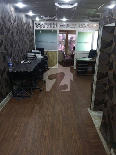 Semi Furnished office on Shearing Basis like 350 Sqft on Main Sharha-e-Faisal