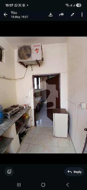 fully furnished room with attached bath and kitchen at 1st flr for single
