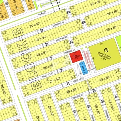 CORNER PLOT FOR SALE IN 2490 PROPER CORNER SOLID LAND NEAR TO MASJID PARK AND SCHOOL PRIME LOCATION PLOT