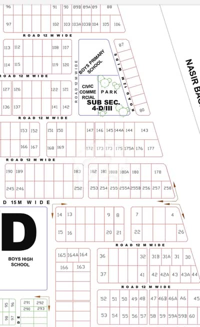 Regi Model Town Zone 4 Sector D-3 North Facing  Plot For Sale