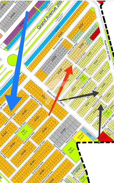 8 Marla Plot No 14 (Corner). Street 4. Sector B. DHA 4. River View North (RVN). Rawalpindi