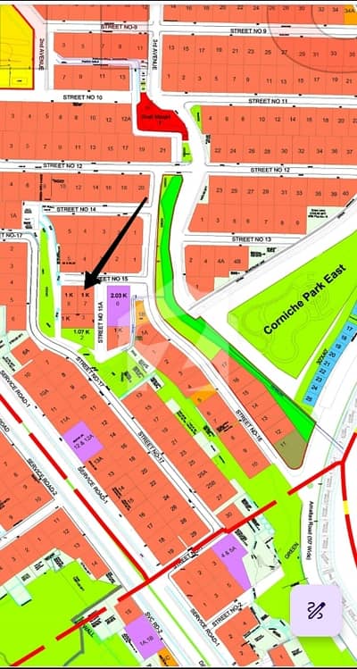 Plot 7. Street 15 A. Sector A. DHA 1 For Sale
