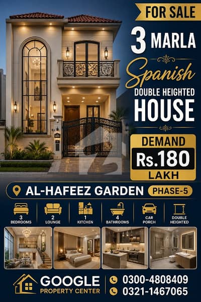 3 Marla Double Heighted House For Sale