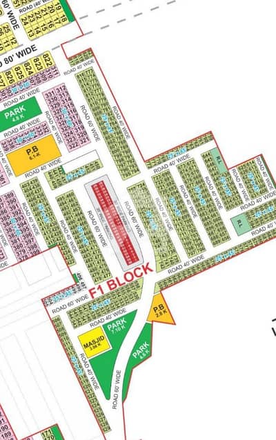 5 Marla Plots F1 Block Bahria Orchard Lahore