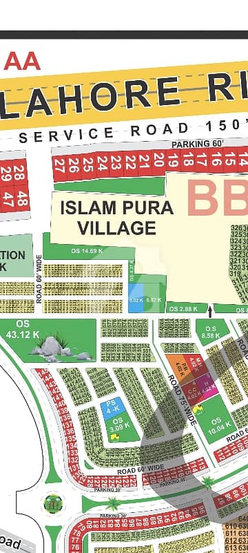 Lda City Lahore BB Block 10 Marla Plot Available On 100ft Wide Road For Sale Best Investment Opportunities