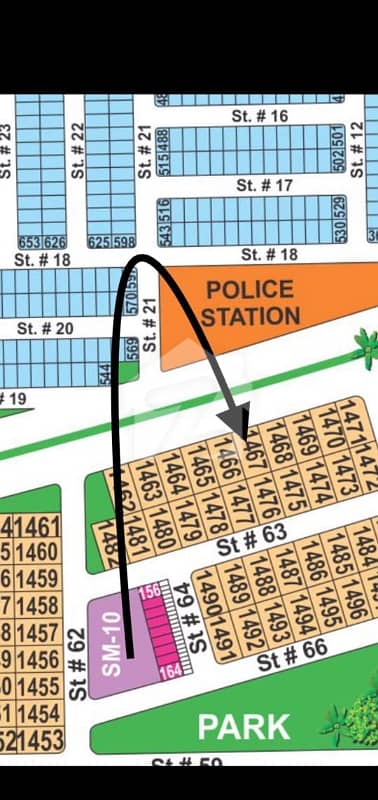 DHA Multan Sector M 1 Kanal 150ft Road Facing Residential Plot Near To Park, Masjid And Commercial.