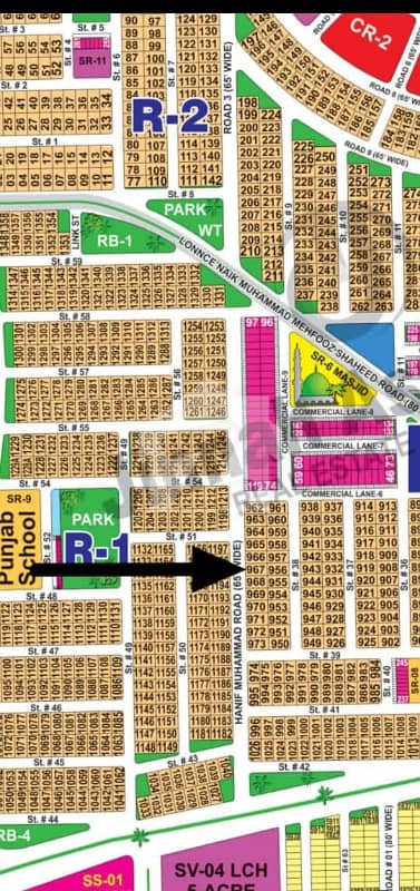 DHA Multan Sector R 1 Kanal 65ft Road Facing Residential Plot Near To Park, Masjid And Commercial.