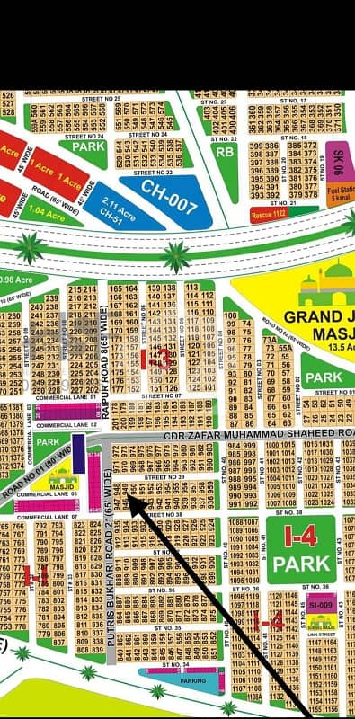 DHA Multan Sector I 1 Kanal Residential Plot Near To Park, Masjid And Commercial.