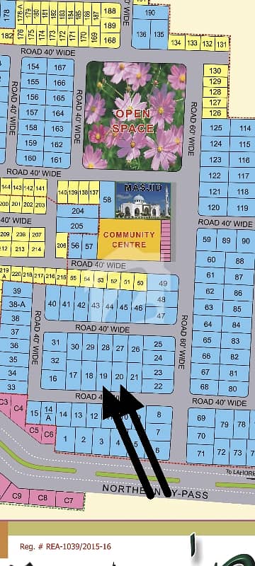 MODEL TOWN MULTAN   1 KANAL FACING PARK PLOT FOR SALE