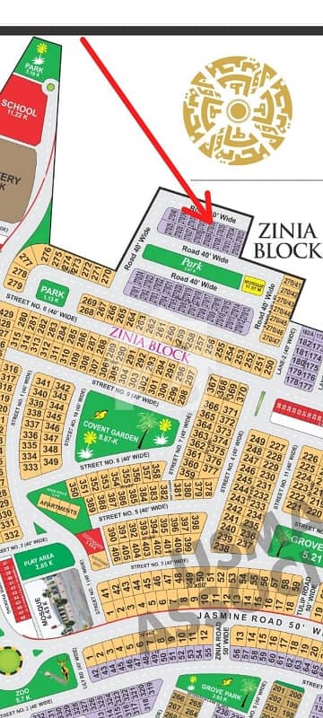 5 Marla Plot For Sale In Zinia Block Bahria Nasheman Lahore