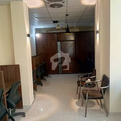 Full Furnished Corner Office Available In Barkat Market Garden Town