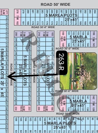 5 MARL PLOT FOR SALE AT R BLOCK #263