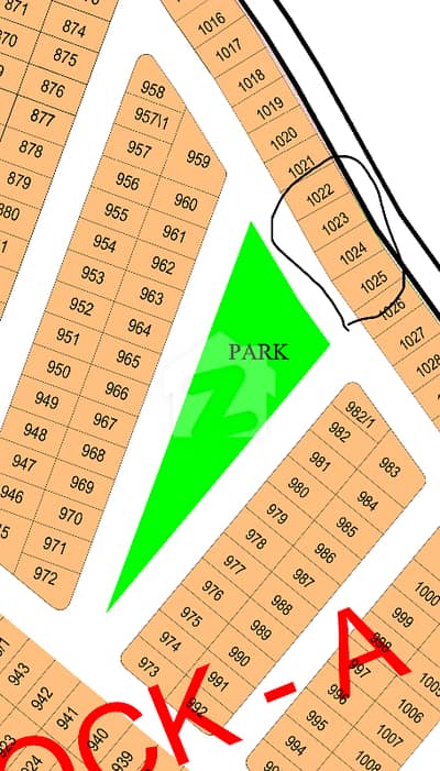 Facing Park Plot Near Central Park Hospital And Main Market For Sale
