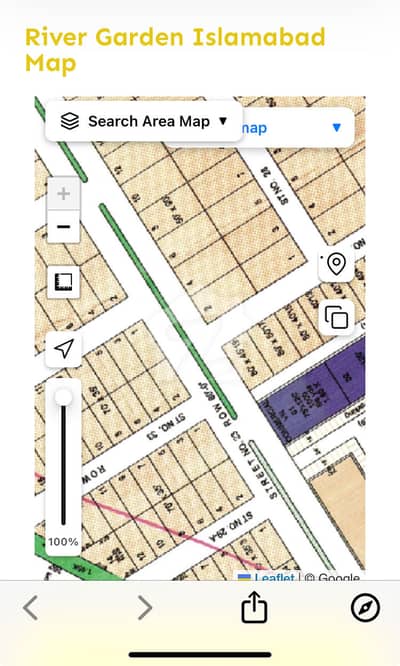 1 Kanal Corner Plot On (80' Wide) Main Boulevard In River Garden Islamabad Prime Location