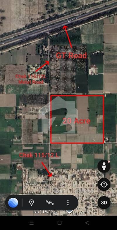 Buy Agriculture Land Near GT Road, District Sahiwal