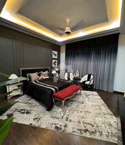 10 Marla Brand New Designer Furnished House Available For Rent In Bahria Town