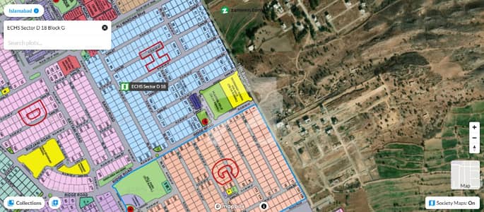 1 Kanal (50x90) Plot For Sale D-18, Block-G ECHS