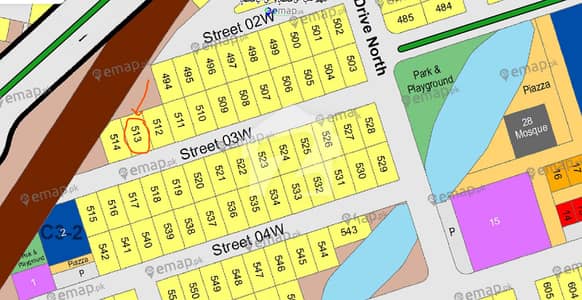 500 Square Yard Plot In DHA CITY Karachi 95 Lack (Negotiable)