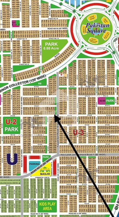 DHA Multan Sector U 1 Kanal Corner With Extra Land On 65ft Road Near To Park, Masjid And Commercial.
