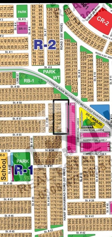 DHA Multan Sector R 1 Kanal 65ft Facing Residential Plot Near To Park, Masjid And Commercial.