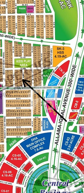 DHA Multan Sector K 1 Kanal Residential Plot Near To Park, Masjid And Commercial.