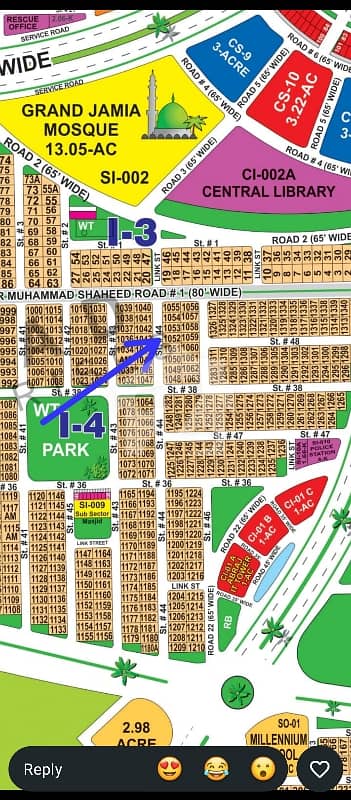 DHA Multan Sector I 1 Kanal Residential Plot Near To Park, Masjid And Commercial.
