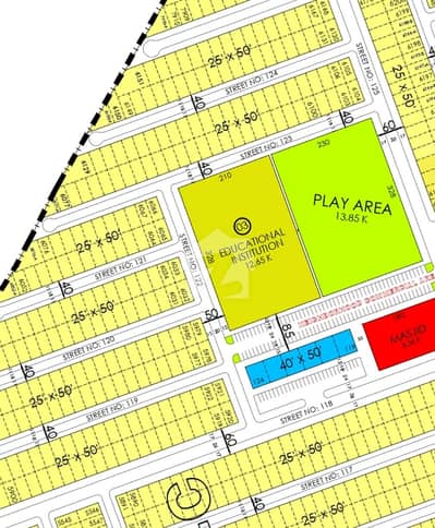 5 Marla Solid Sun Face Plot Block C Faisal Hills For Sale