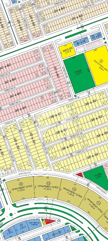 10 Marla 60 ft Road Corner Sun Face Plot Block A Faisal Hills For Sale