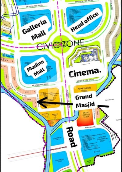 10 Marla Plot For Sale Bahria Enclave