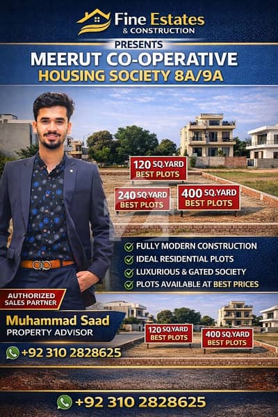 Best Location 400sq Yard Plot   West Open