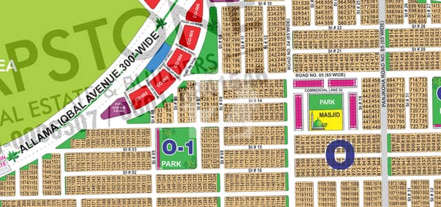 Spacious 1 Kanal CORNER EXTRA LAND 65 FT ROAF FACING Plot Build Your Luxurious Lifestyle Plot Sector O in DHA MULTAN PHASE- 1
