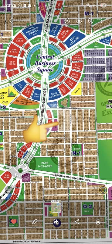 Spacious 1 Kanal 300 FT ROAD FACING Plot Build Your Luxurious Lifestyle Plot Sector N in DHA MULTAN PHASE- 1